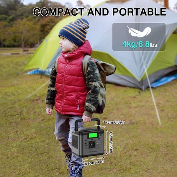 SWAREY Portable Solar Generator 500W(1000W Peak) Kraftfull Generator Set 518Wh 144000mAh Solar Generator