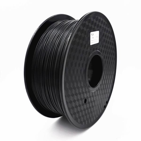 PLA filament 1,75 mm 1 kg Til 3D printer | Sort filament 3D print