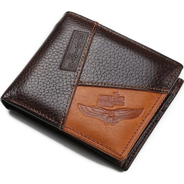 Äkta läder plånböcker för män Myntficka Blixtlås Läderplånbok för män med mynt av hög kvalitet hane