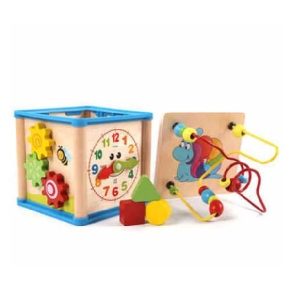Activity Cube of Awakening Motor Skills Discoveries Babylegetøj, First Age Awareness Game, Pædagogisk børnefødselsdagsgave til julefest Flerfärgad