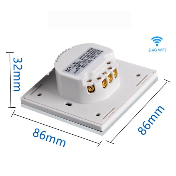 4st ljusbrytare, WiFi-ansluten Smart Bulb Switch, Alexa och Google Home Connected Blinds
