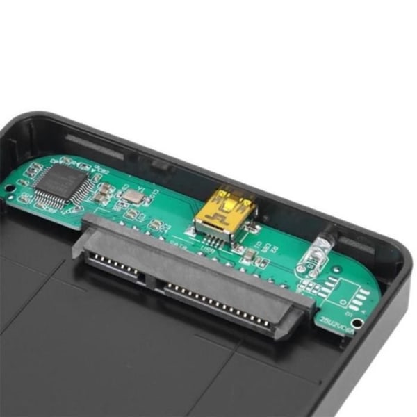 2,5 tums SATA USB 3.0 SSD hårddiskhölje - Svart