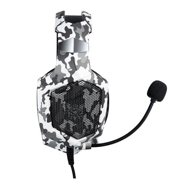 ONIKUMA K8 Gaming Headset til Nintendo Switch PS4 Xbox One - Camouflage med mikrofon Vit