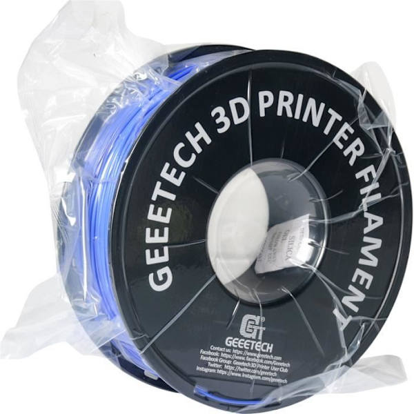 GEEETECH Blue PLA 3D Filament 1,75 mm 1 kg tråd för 3D-skrivare, 1 kg 1 spole, 0,02 mm hög precision