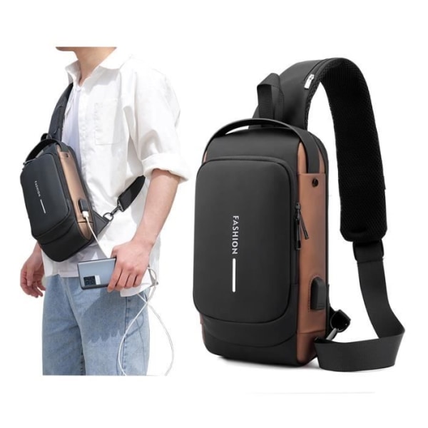 SWAREY Vattentät resväska med kombinationslås Multifunktionell axelväska Män Messenger Bag Reporterväska