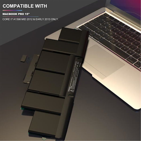SWAREY 10,95V 8800mAh Li-Polymer A1417 bærbar batteri kompatibel med A1417, 20-739-A, 020-7469-A batteripakke Svart