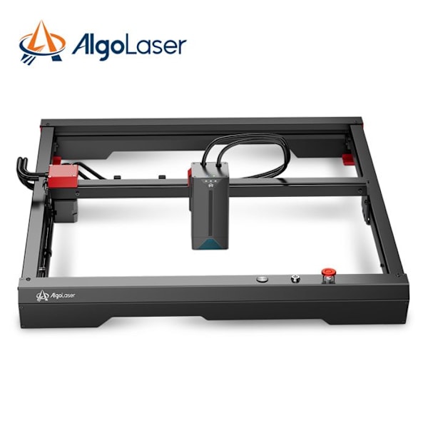 AlgoLaser Alpha 22W Laser Engraver med Pneumatisk Support Kit Farve Touch Screen Telefon APP Kontrol 400x400mm