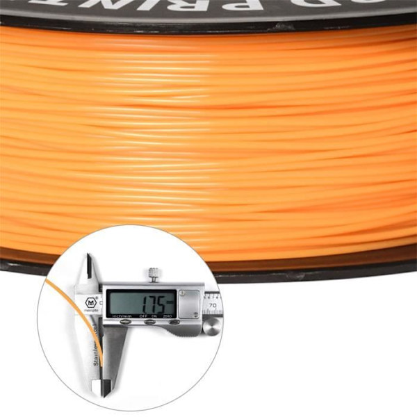 GEEETECH Orange PLA 3D Filament 1,75 mm 1 kg tråd för 3D-skrivare, 1 kg 1 spole, 0,02 mm hög precision