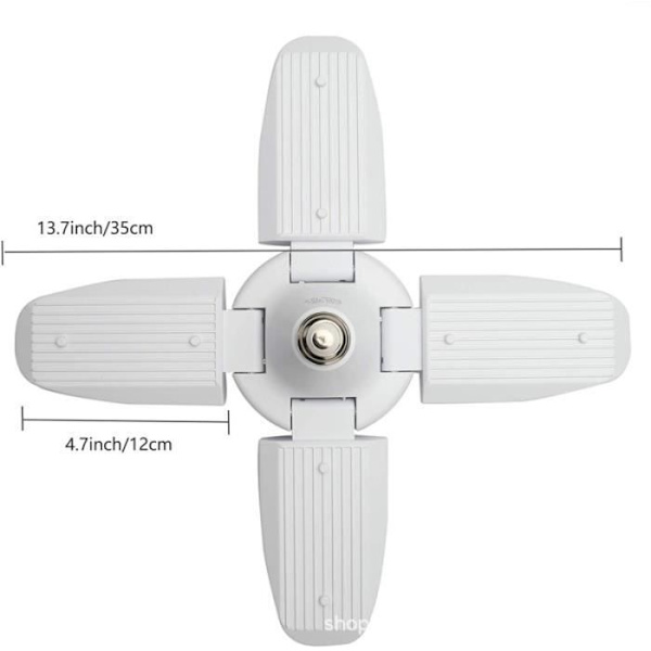 LED Garagebelysning 80W E27/E26 Lagerbelysning LED-takljus Vit