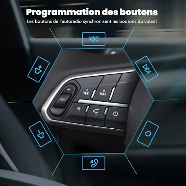 SWAREY Universal Carplay Bluetooth Bilradio med bakkamera 5 Tommer Touch Screen Mirror Link FM
