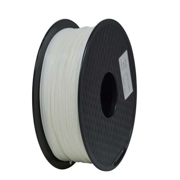 3D Filament 1,75 mm 1KG PLA 3D Printer Filament Hvid Tronxy