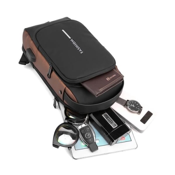 SWAREY Vattentät resväska med kombinationslås Multifunktionell axelväska Män Messenger Bag Reporterväska