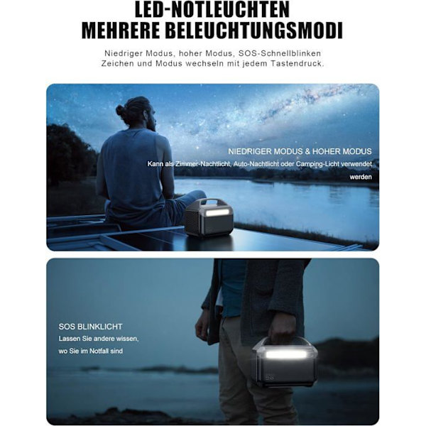 DaranEner Bærbar Generator 300W Ultra Hurtig Solar Generator LiFePO4 eksternt batteri 268,8Wh NEO300
