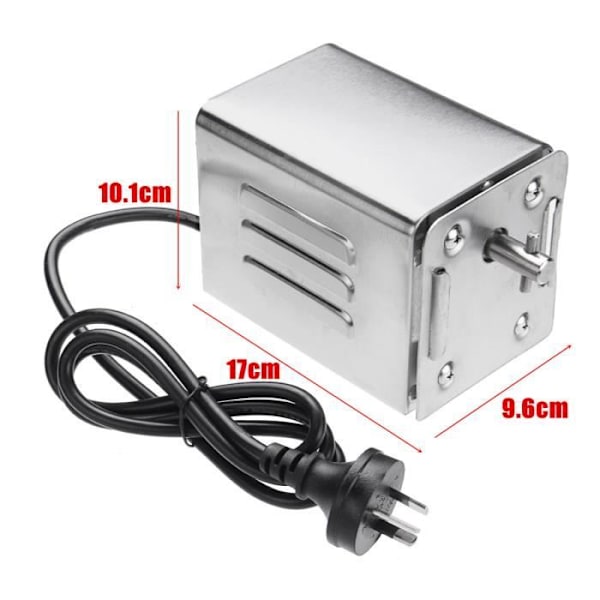 Roterende motorgrill i rustfrit stål - Helt lammesteg AC 220~240V - 15W