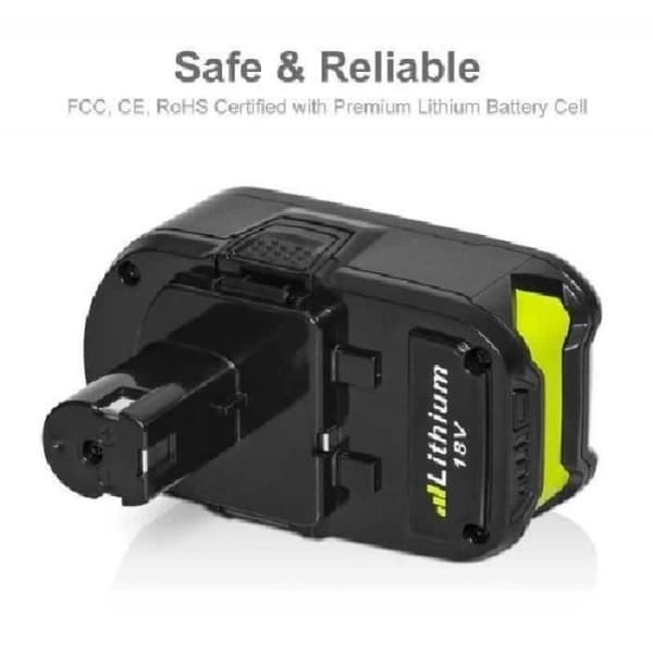 LiBatter P108 18V 5.0Ah Lithium-ion erstatningsbatteripakke Kompatibel Ryobi ONE