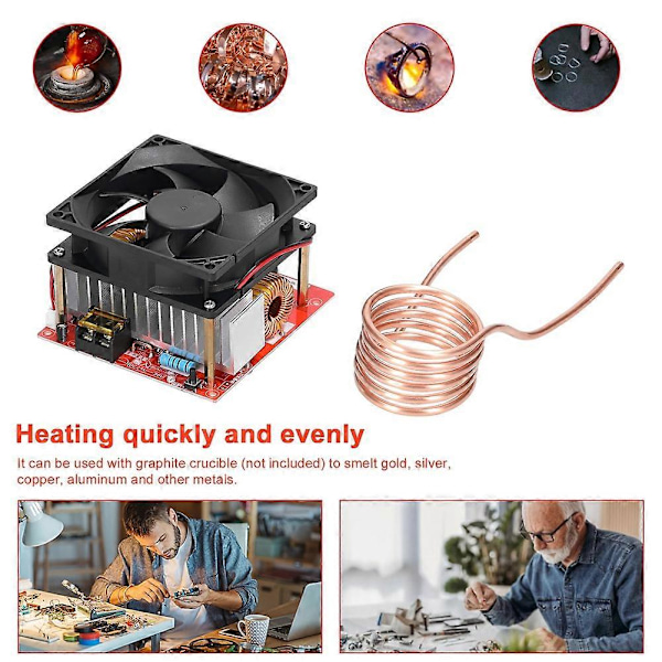 1000W ZVS Induktio Lämmityslevy Moduuli 24-36V Alhainen Jännite Lämmitin Käämi Flyback Ohjain Lämmitin