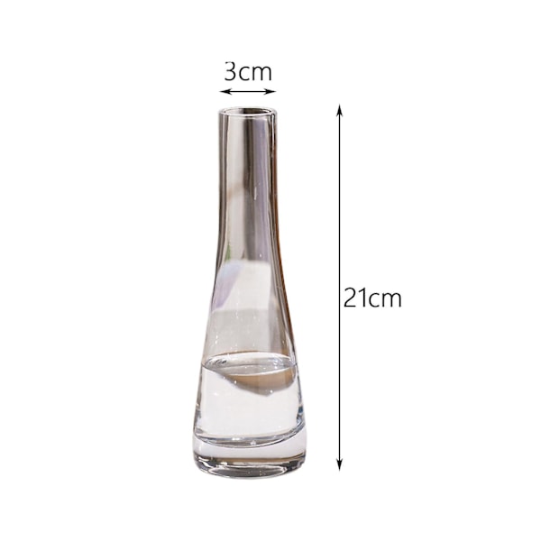 Glasvaser Dekoration Smalmunnad Glasvas För Bar Födelsedagspresent Rita Rum Klar