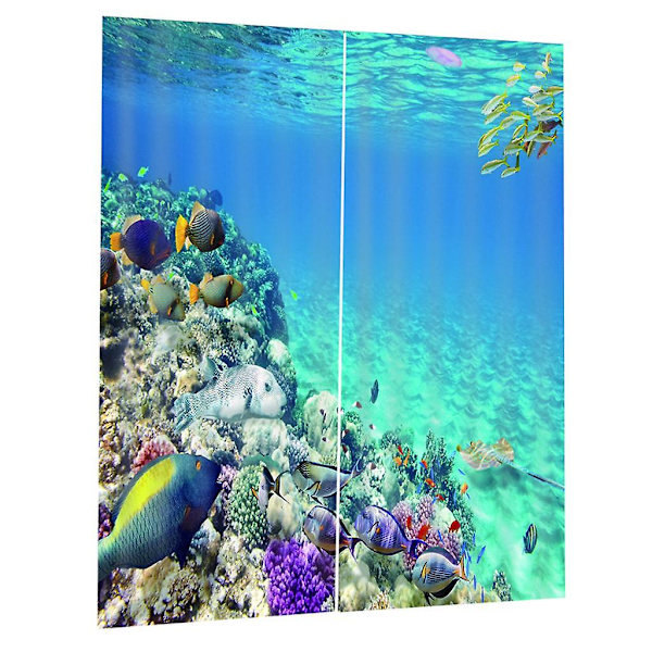 Sea World Digitaltryck Värmeisolerande 3D Gardiner Vinranka 170x200cm