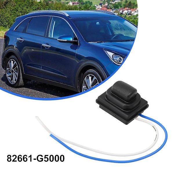 Højre Forreste Dørgreb Lille Knapskontakt Passer Til KIA NIRO 2016 2017 2018 2019 2020 2022 82661-G5000 Plastik Sort Bildele