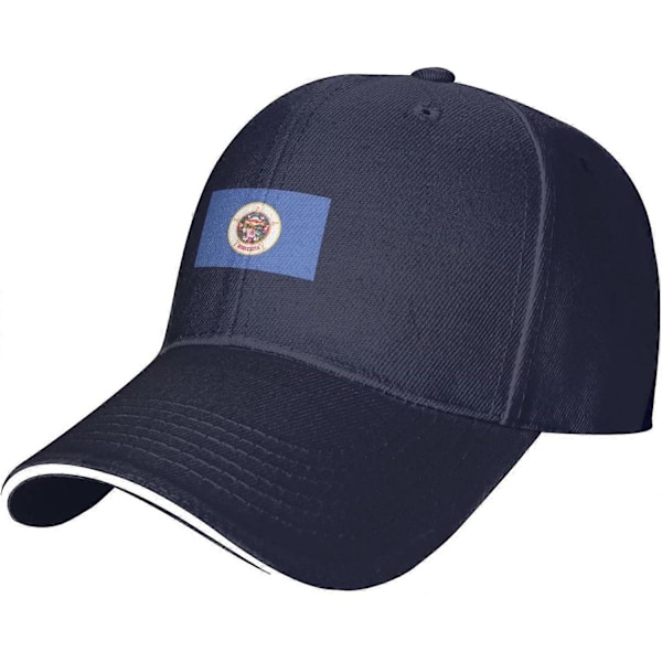 nx4463 Flag of Minnesota Breathable Adjustable Sports Hat,Washable Sun Hat for Men Women Unisex Peaked Cap bm-3134 nh4463oo