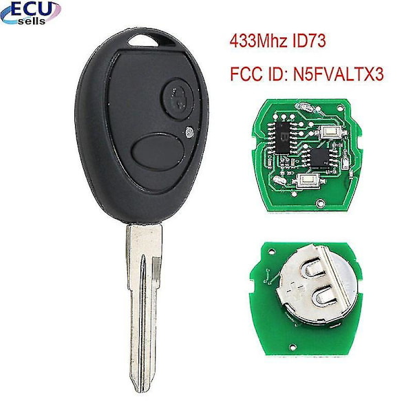 2b Remote Key 433mhz Id73 compatible Land Rover Discovery 1999-2004 Fcc Id: N5fvaltx3