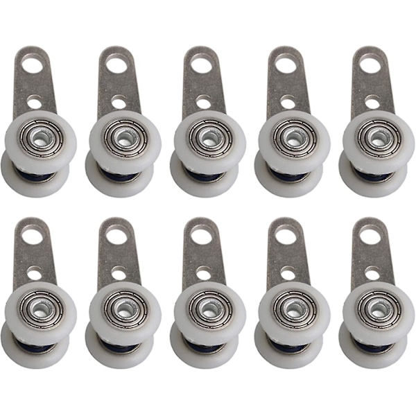 Bqlzr 10 Pcs Rollers For Bay Windows Or Sliding Doors - Metal And Plastic - 4.5 X 1.9 A344