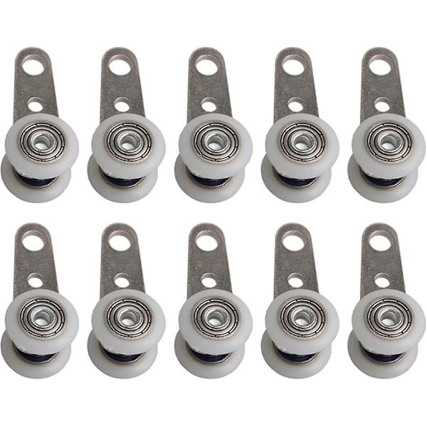 Bqlzr 10 stk Ruller for Buet Vinduer eller Skyvedører - Metall og Plast - 4,5 x 1,9 A344