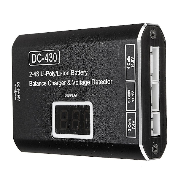 HTIRC DC-430 2-4S 3000mAh Lipo Akku Balanssilaturi Purkulaturi Näytöllä