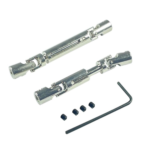 2ST Uppgraderade Metalldrivaxlar 72-93mm Justerbara för LDR/C P06 1/12 RC Bilfordonsmodeller Reservdelar