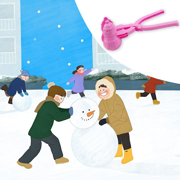3x Snøballmaker Klips Snøballleker For Vinterutendørsaktiviteter