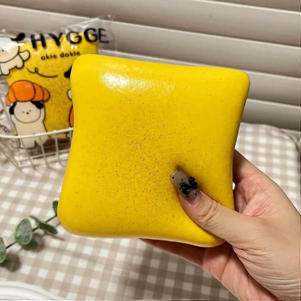 Brød Smør Squishy, Langsomt Stigende Squishy, Strømpefyld, Stressbolde, Stresslindring og Fidget Legetøj til ADHD