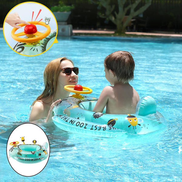 Sød Tegneserie Børn Spædbarn Toddler Baby Swimming Pool Float Oppustelig Sæde
