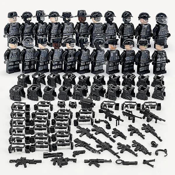 Sotilassarja koottu roisto 22 minihahmoa 1 SET Musta 1SET