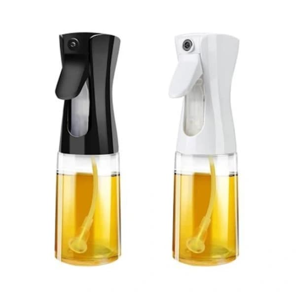 Lasinen suihkepullo salaatinkastikkeelle - 200ml, musta