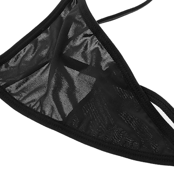 Dam T-back Stringtrosor i Bandage, Transparent, Solid Svart