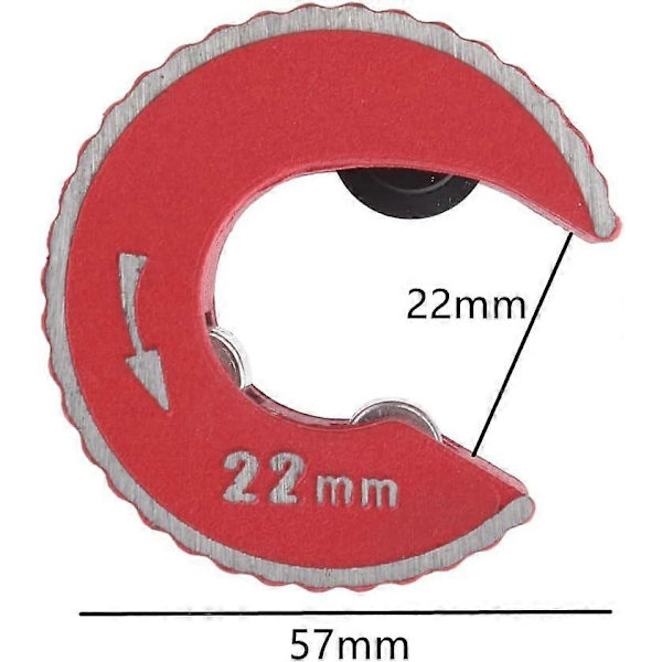Koppar C-Rörskärare 22mm/0,9tum, Automatisk Koppar-Rörskärare, PVC-Rörskärare för Koppar, PVC, Stål, Aluminium och Stål Rör