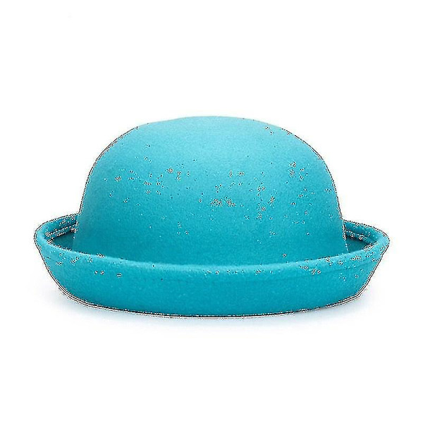 Trendig Kvinna Solid Färg Bowler Derby Ullfilt Hatt