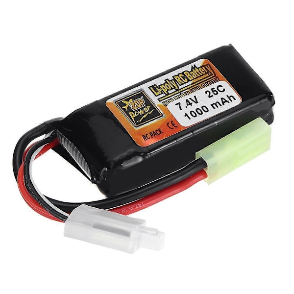 ZOP Power 2S 7.4V 1000mAh 25C LiPo Akku T-liittimellä RC-autolle Lentokone Helikopteri FPV Racing Droneen