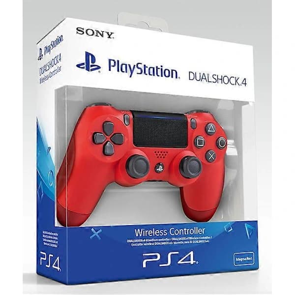 Officiel Sony Playstation PS4 DualShock 4 V2 Trådløs Controller - Rød Rød