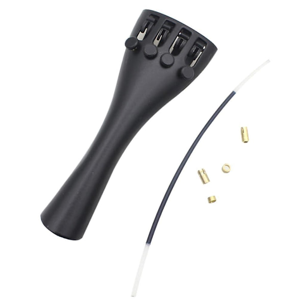 Violin/fiol Tailpiece+tailgut F3/4 4/4 Violin Fiol Delar Tillbehör