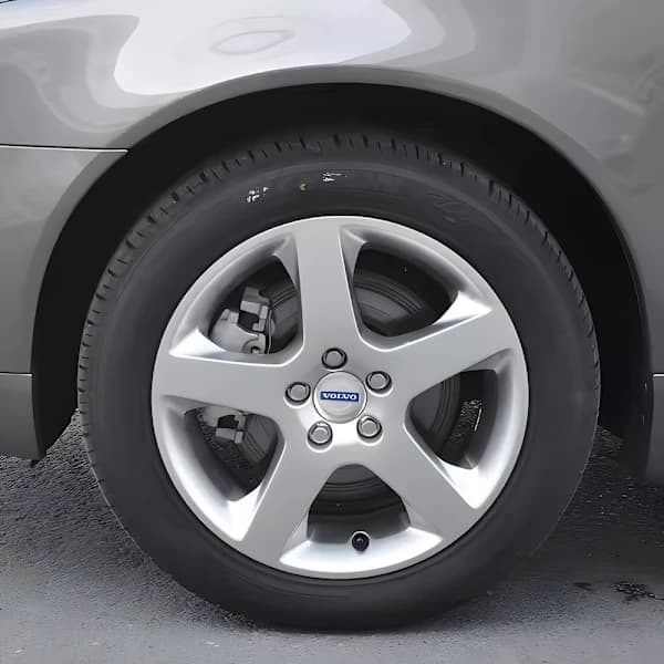 4-pak Volvo Centerkapsler – Hjulnavsemblem 56 mm Sølv, Blå