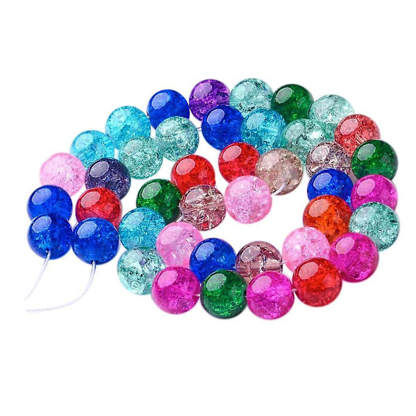 10mm Glas Crackle Perler Runde Glasperler Til DIY Smykkefremstilling