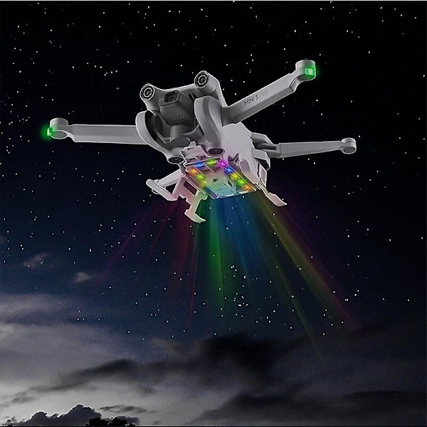 STARTRC LED Nattfly Høydejusterbart Sammenleggbart Landingsunderstell med Blinklys for DJI Mini 3 PRO