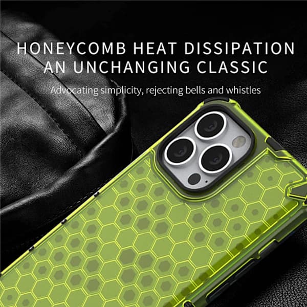 Honeycomb Apple Phone Case-iPhone13-Transparent Green