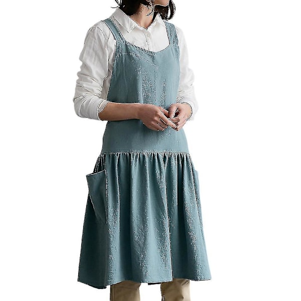 1 Stycke Kök Förkläde Matlagning Midja Damar Arbetskläder Ljusgrön (xiatian)