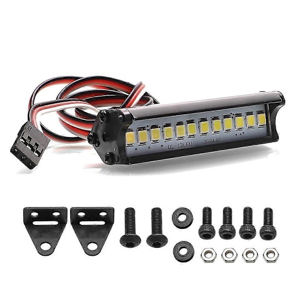 RC Bil Del Tak LED Lys Bar Lampe 52mm 85mm Søkelys for 1/10 TRX4 TRX6 Axial SCX10 KM RC Crawler