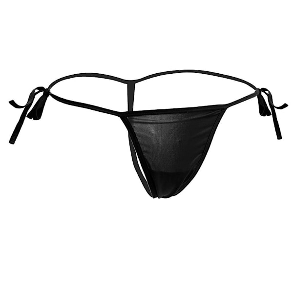 Dam T-back Stringtrosor i Bandage, Transparent, Solid Svart