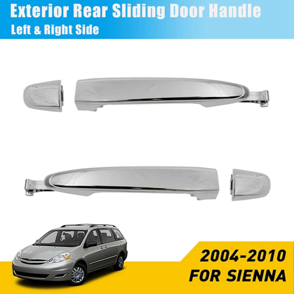 2 stk Lh+rh Eksteriør Bakskyvedørsgrep 69213-08020 69227-08040 For Sienna 2004-2010 Eksteriør D