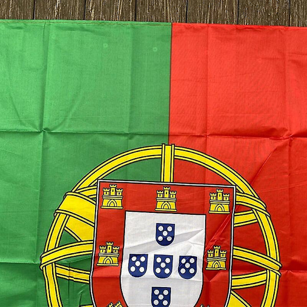xvggdg  Uusi Portugalin lippu 3ft x 5ft Ripustuslippu Portugalin lippu Polyesteri standardilippu Banner