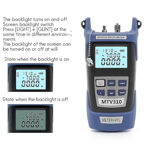 Optisten Fiber Power Meter SC/ST-liittimellä - Viestintätekniikan Testauslaite